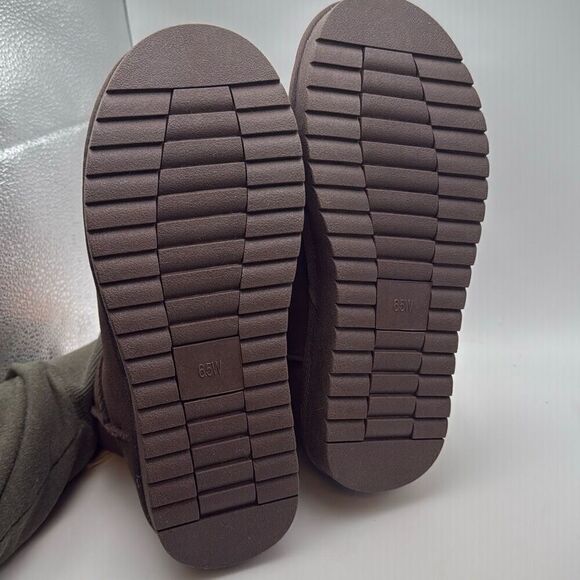 CUSHIONAIRE Women's Hipster pull on boot +Memory Foam SIZE 6.5 WIDE CHOCOLATE - Picture 7 of 7